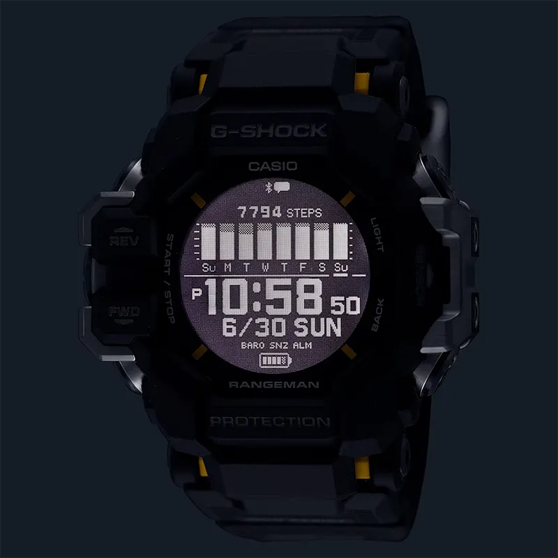 Casio G-Shock Rangeman GPR-H1000-1 GPS Solar Powered Bluetooth Men's Watch