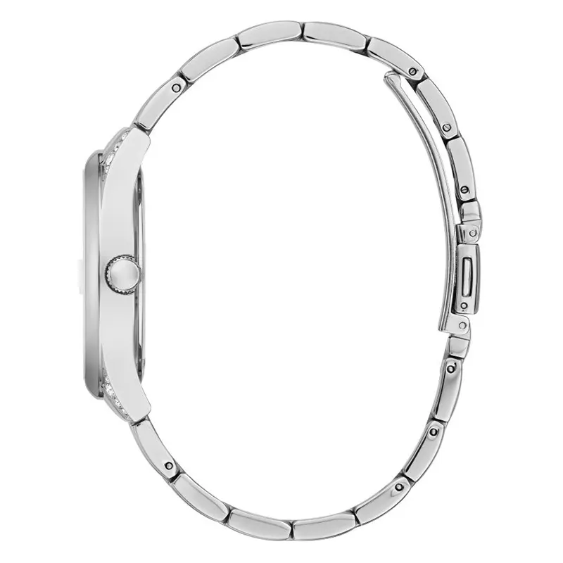 Guess Aura Mother of Pearl Black Dial Ladies Watch | GW0047L1