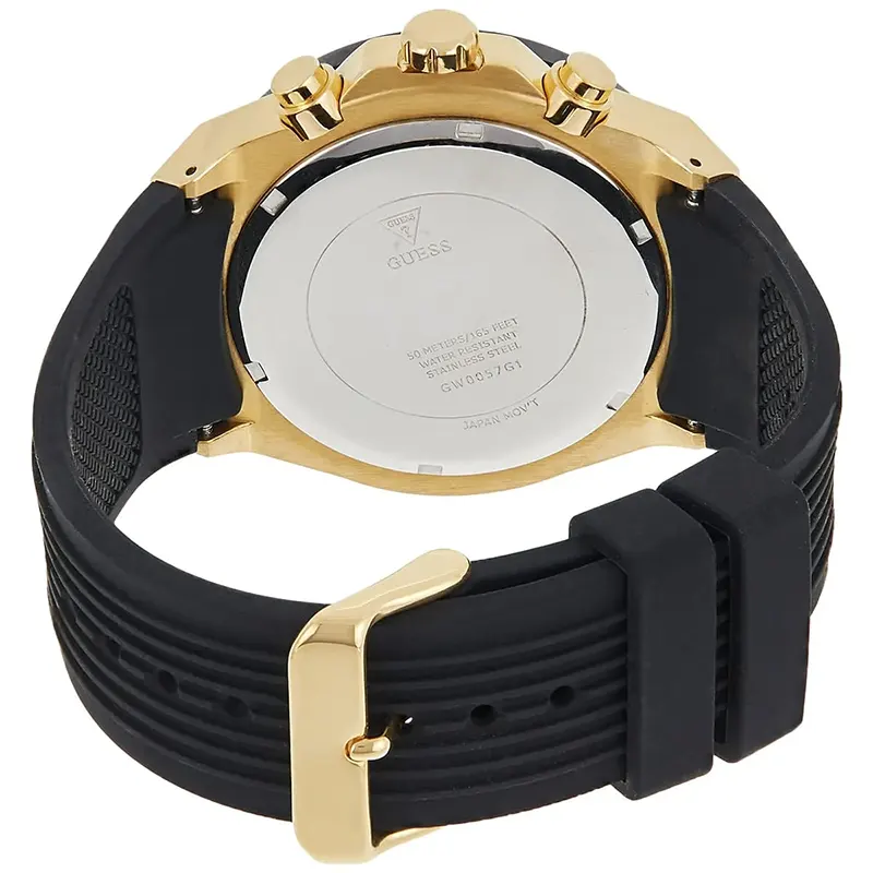 Guess Poseidon Multi-function Black Dial Men’s Watch | GW0057G1