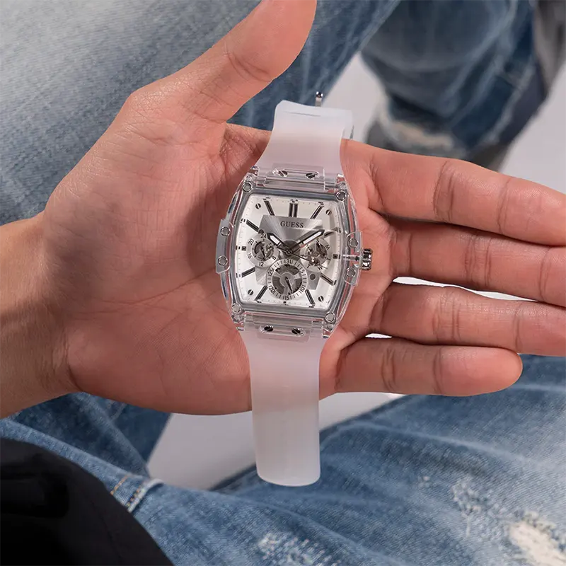 Guess Phoenix Multi-function Transparent Men’s Watch | GW0203G1