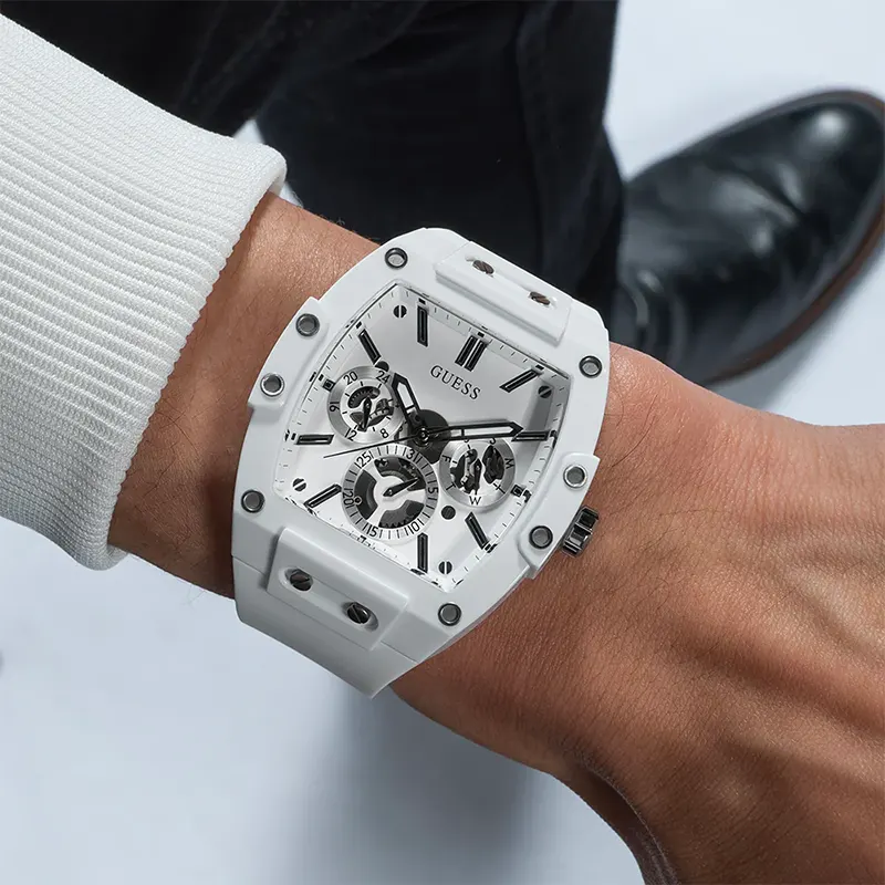 Guess Phoenix Multi-Function Silver Dial Men’s Watch | GW0203G2