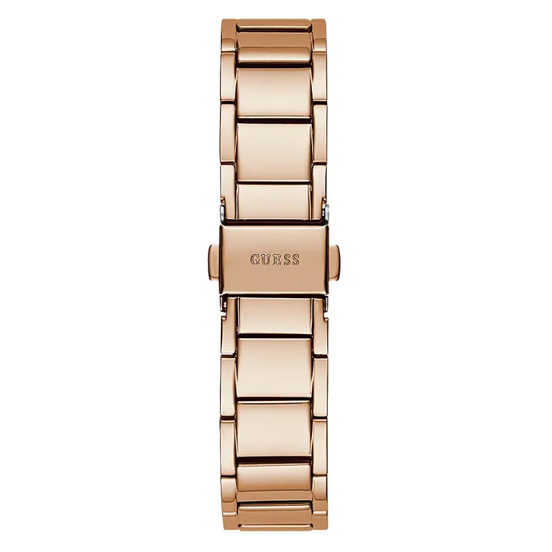 Guess Solstice Clear Dial Rose Gold-tone Ladies Watch | GW0403L3