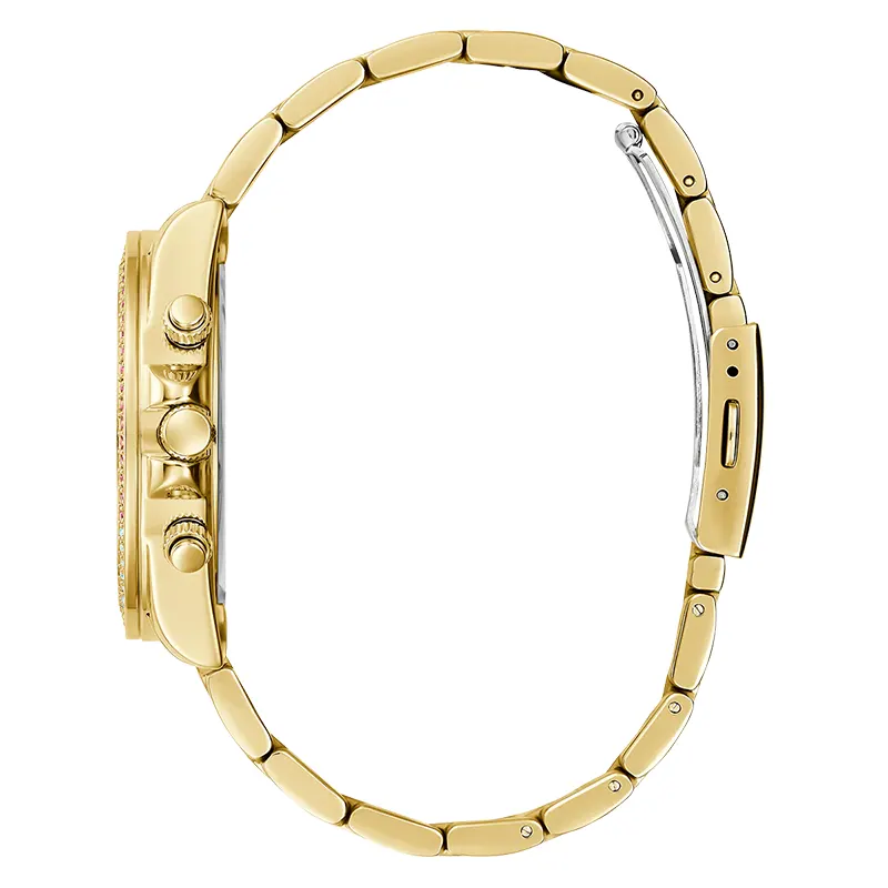 Guess Sol Multifunction Rainbow Dial Gold-Tone Ladies Watch | GW0483L4