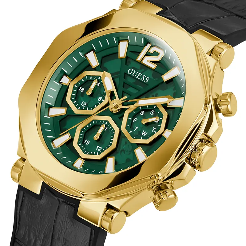 Guess Edge Multi-function Green Dial Men’s Watch | GW0492G3