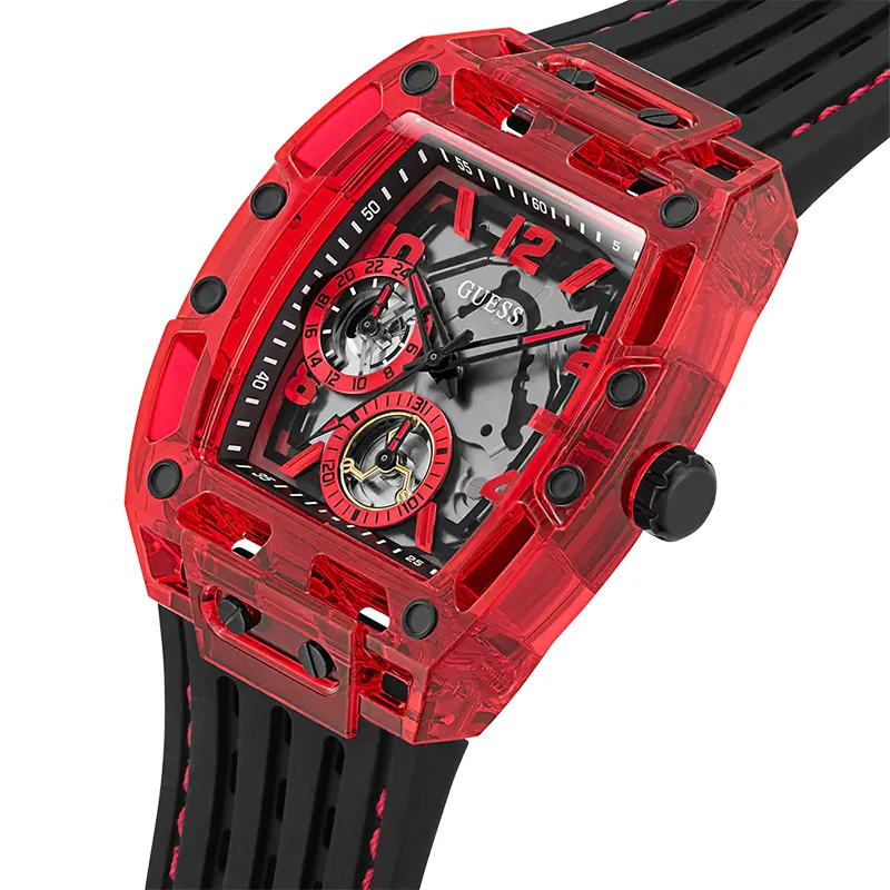 Guess Phoenix Multi-Function Skeleton Dial Men’s Watch | GW0499G4