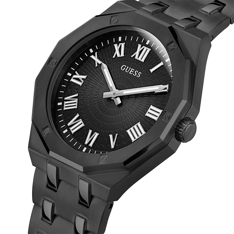 Guess Asset Black Sunray Dial Men's Watch | GW0575G3