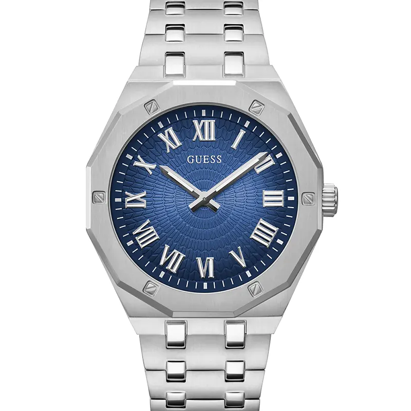 Guess Asset Blue Sunray Dial Men's Watch | GW0575G4