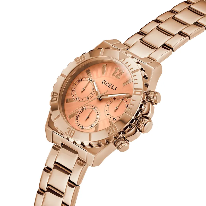 Guess Phoebe Multi-function Rose Gold Dial Ladies Watch | GW0696L3