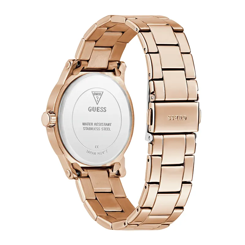 Guess Annette Rose Gold-tone Rose Dial Ladies Watch | GW0861L3