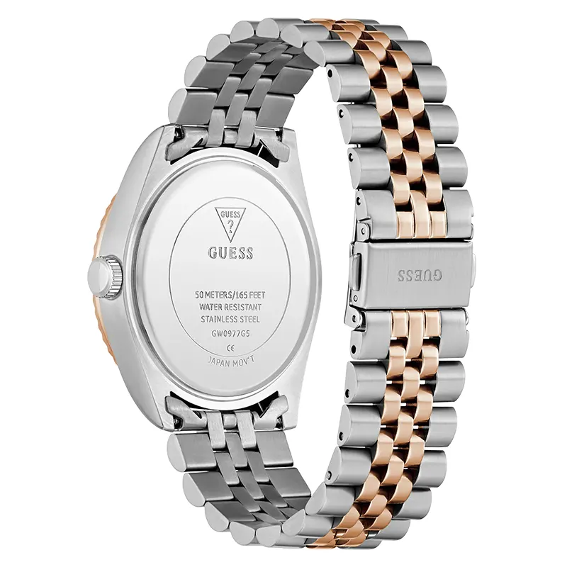Guess Jaden Blue Dial Two-Tone Men’s Watch | GW0977G5