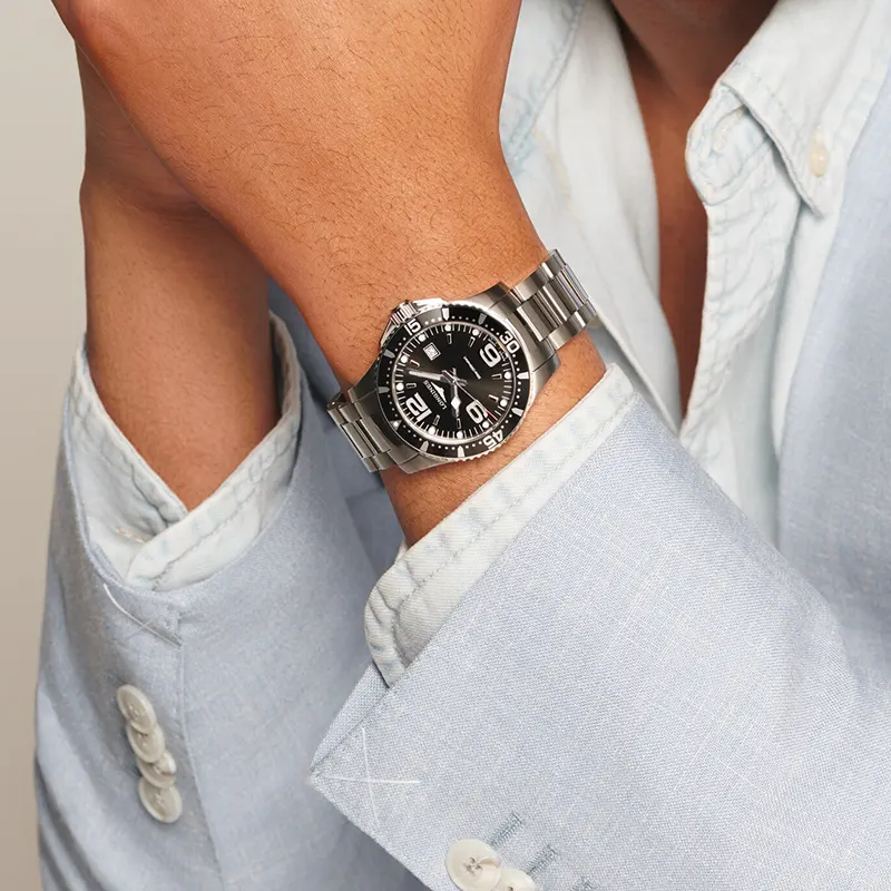 Longines HydroConquest 39mm Black Dial Men's Watch | L3.730.4.56.6