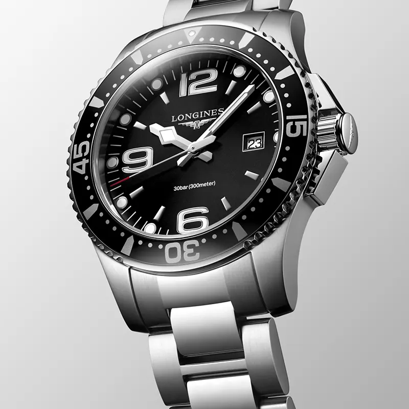 Longines HydroConquest 39mm Black Dial Men's Watch | L3.730.4.56.6