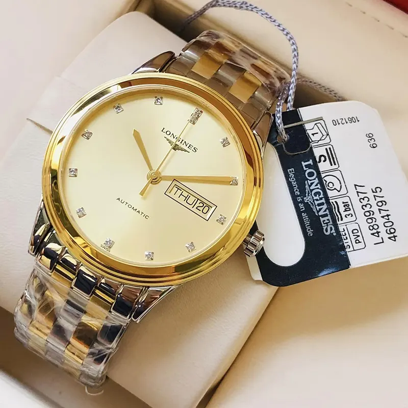 Longines Flagship Automatic Gold Dial Men's Watch | L4.899.3.37.7