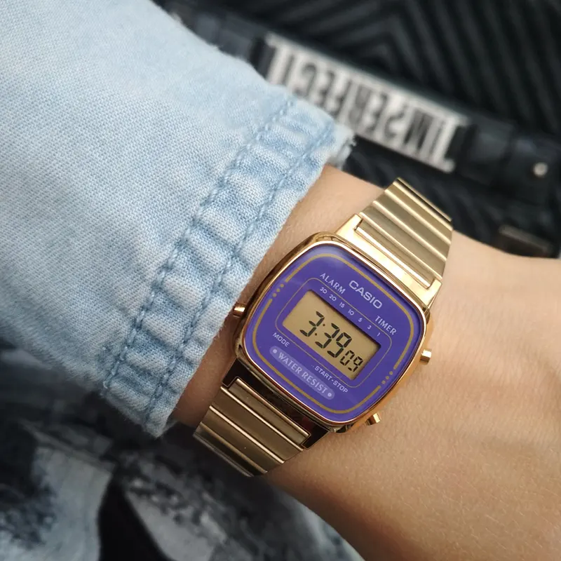 Casio Vintage LA670WGA-6 Retro Gold-tone Ladies Watch