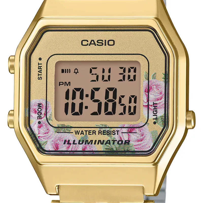 Casio LA680WGA-4C Vintage Retro Gold-tone Ladies Watch