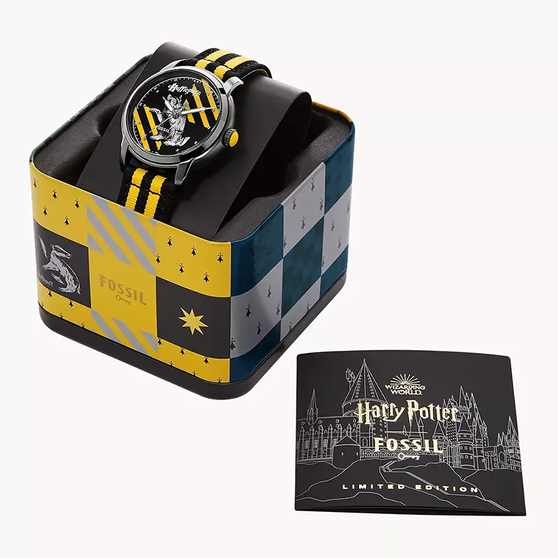 Fossil Harry Potter™ Hufflepuff™ Limited Edition Nylon Men's Watch | LE1159