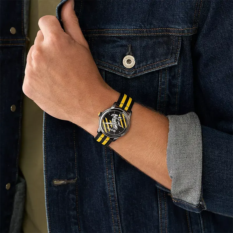 Fossil Harry Potter™ Hufflepuff™ Limited Edition Nylon Men's Watch | LE1159