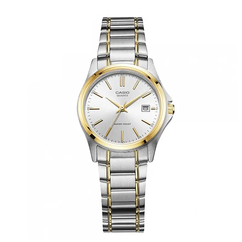 Casio Enticer LTP-1183G-7A Two-tone Silver Dial Ladies Watch