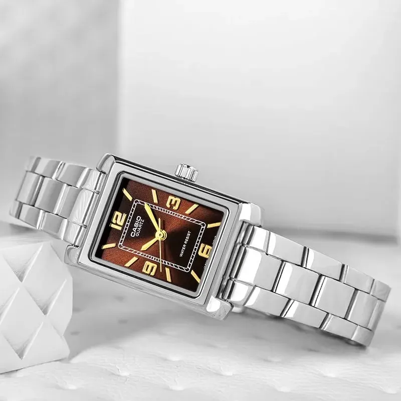Casio Enticer LTP-1234DD-5AV Chocolate Brown Dial Ladies Watch
