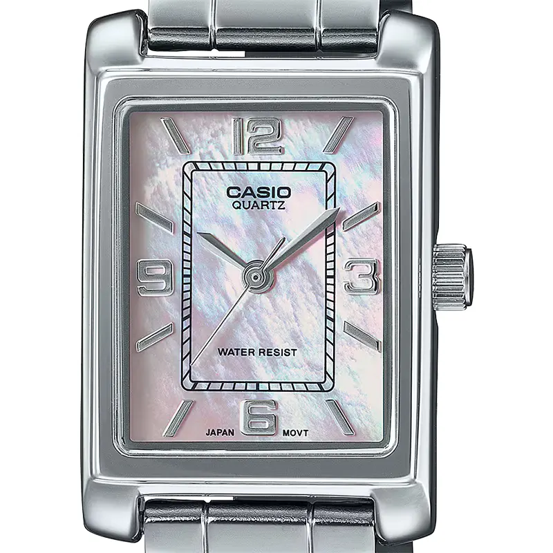 Casio Enticer LTP-1234DS-4A MOP Grey Dial Ladies Watch