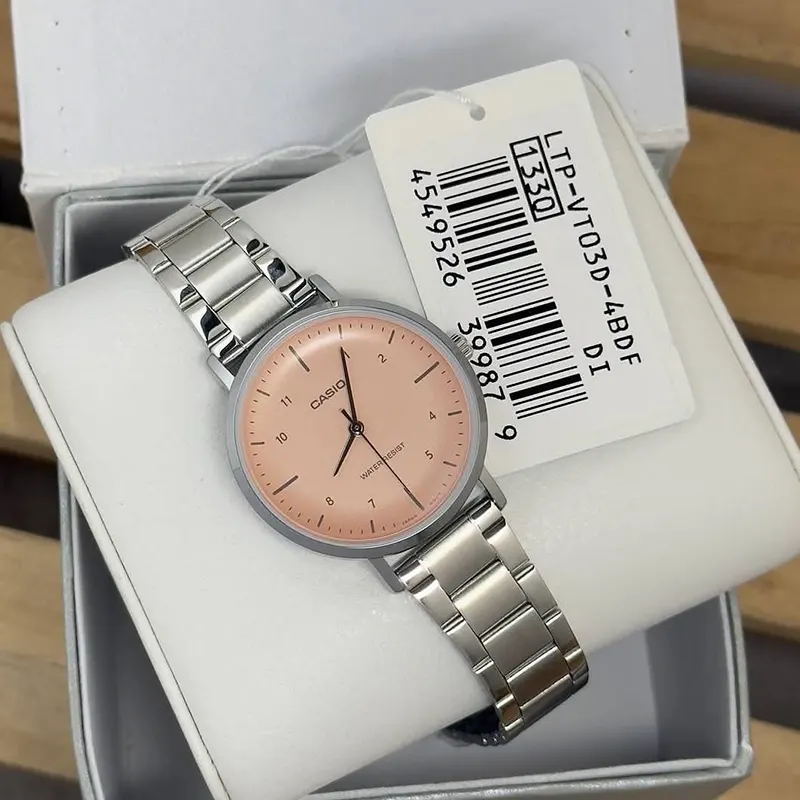 Casio Enticer LTP-VT03D-4BDF Pink Dial Ladies Watch