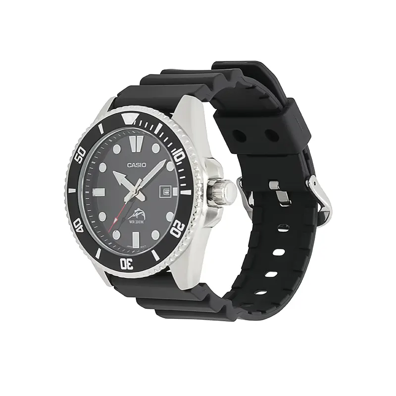 Casio Duro MDV-106-1AV Black Dial Resin Strap Men's Watch