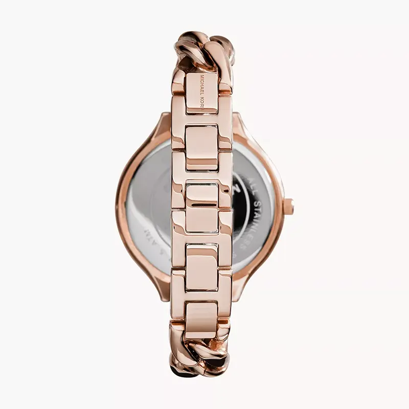 Michael Kors Slim Runway Twist Rose Dial Ladies Watch | MK3223