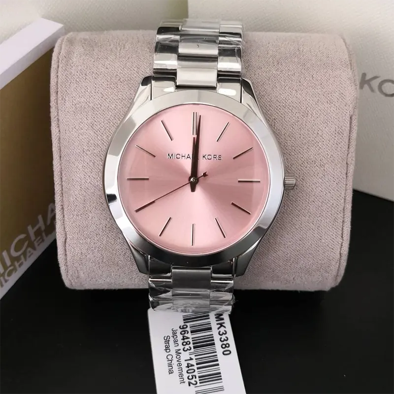 Michael Kors Slim Runway Pink Dial Ladies Watch | MK3380