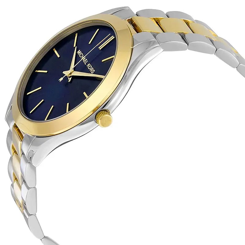 Michael Kors Slim Runway Blue Dial Two-tone Ladies Watch | MK3479