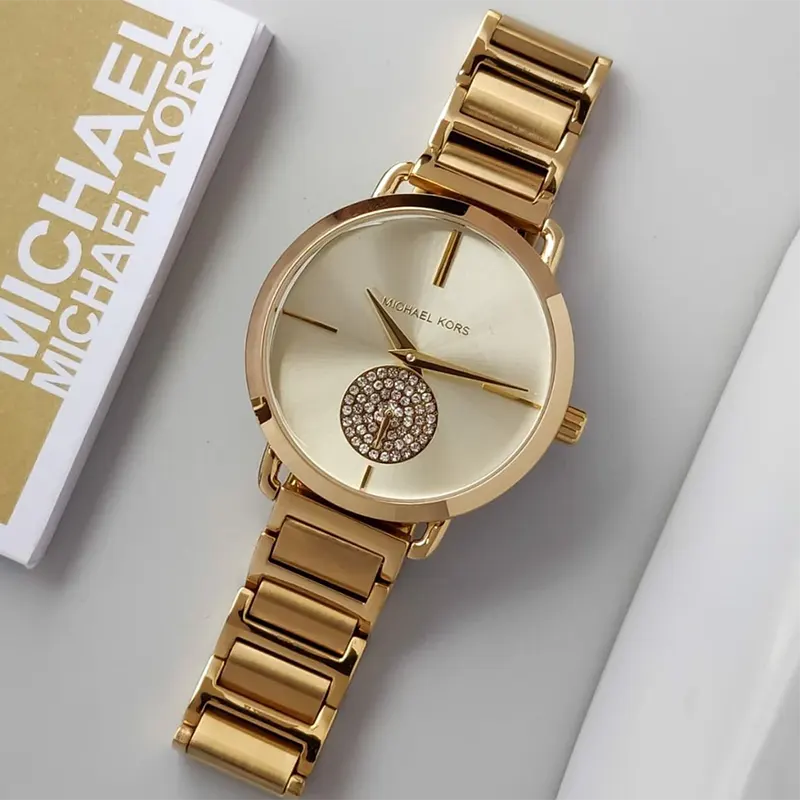 Michael Kors Portia Gold Dial Gold-Tone Ladies Watch | MK3639