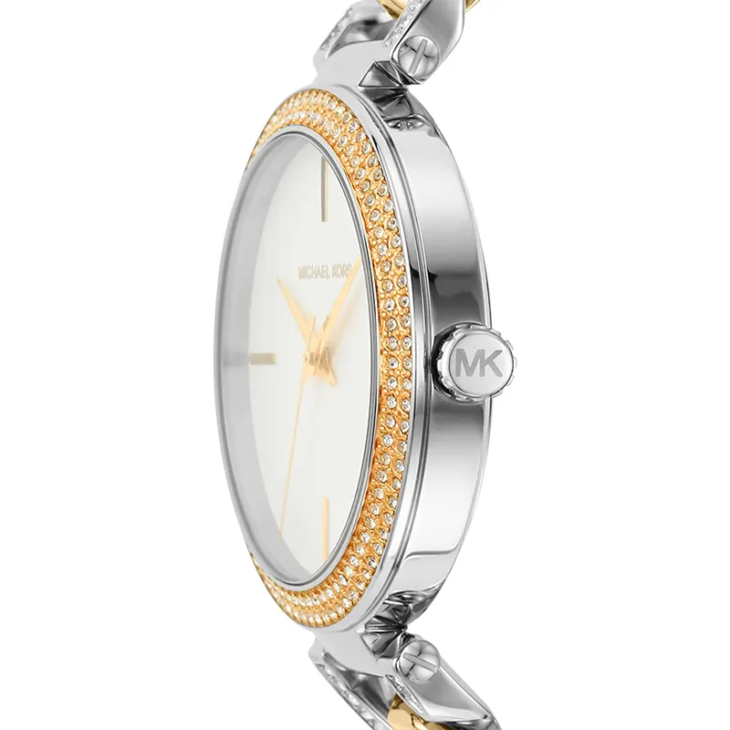 Michael Kors Catelyn White Dial Two-Tone Ladies Watch | MK4633