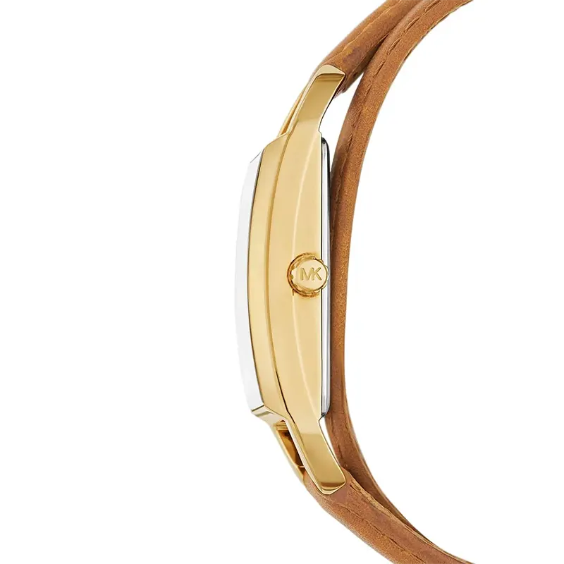 Michael Kors Mini Empire Gold-Tone and Leather Ladies Watch | MK4721