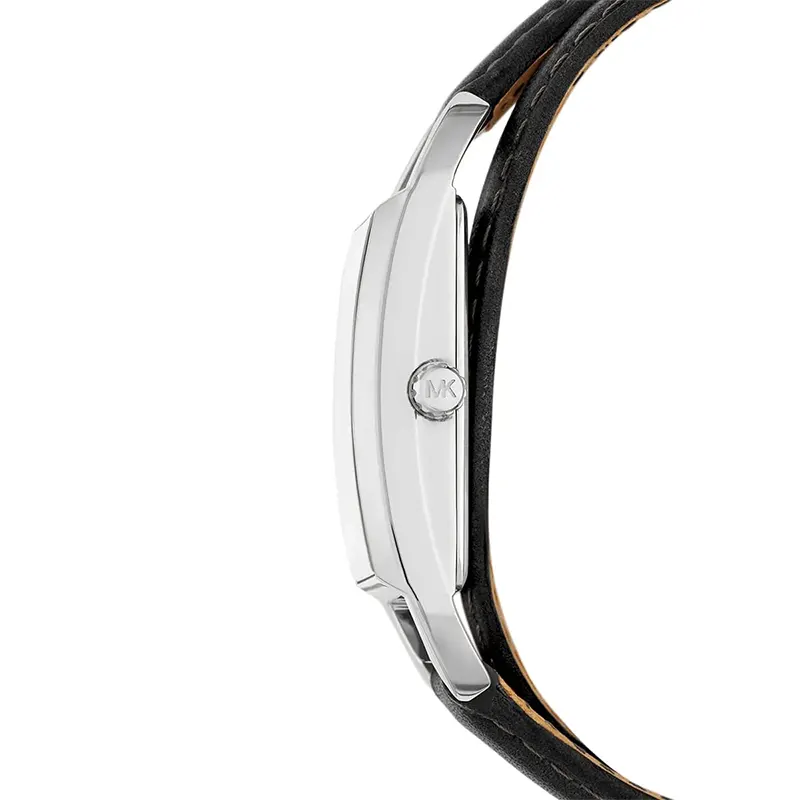 Michael Kors Mini Empire Silver Dial Leather Ladies Watch | MK4722