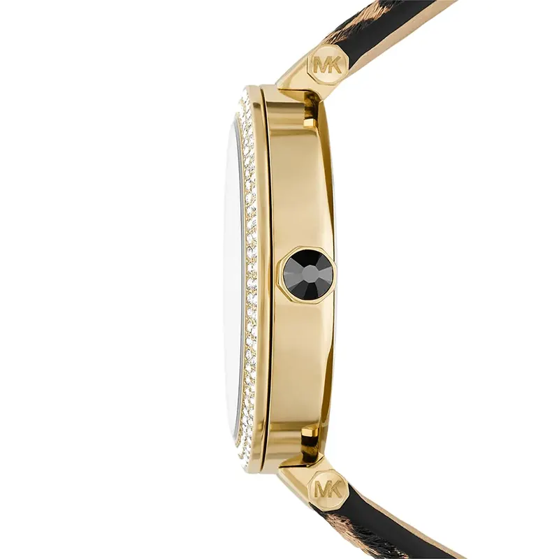 Michael Kors Parker Pavé Gold-Tone and Calf Hair Ladies Watch | MK4723