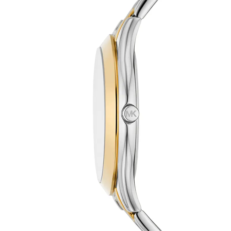 Michael Kors Slim Runway Silver Sunray Dial Two-Tone Ladies Watch | MK4735