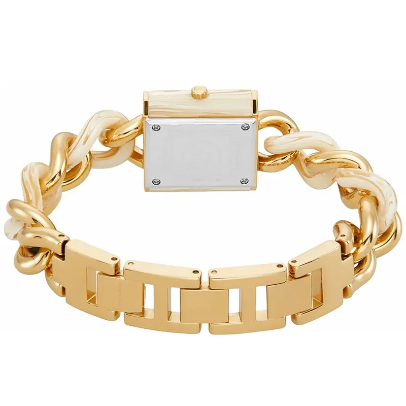 Michael Kors Petite Lock Pavé Gold-Tone and Acetate Ladies Watch | MK4809