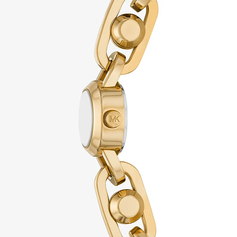 Michael Kors Mini Astor Link Gold-Tone Champagne Dial Ladies Watch | MK4871