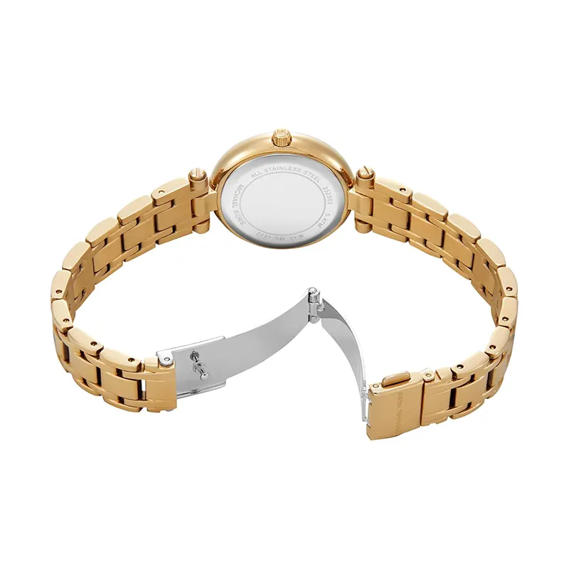 Michael Kors Laney Green Dial Gold-Tone Ladies Watch | MK4892