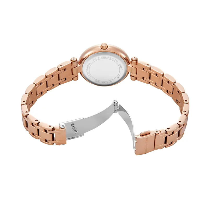 Michael Kors Laney White MOP Dial Rose Gold-Tone Ladies Watch | MK4893
