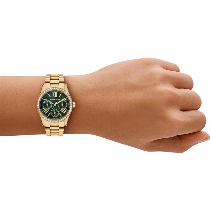 Michael Kors Mini Lexington Pavé Green Dial Ladies Watch | MK4924