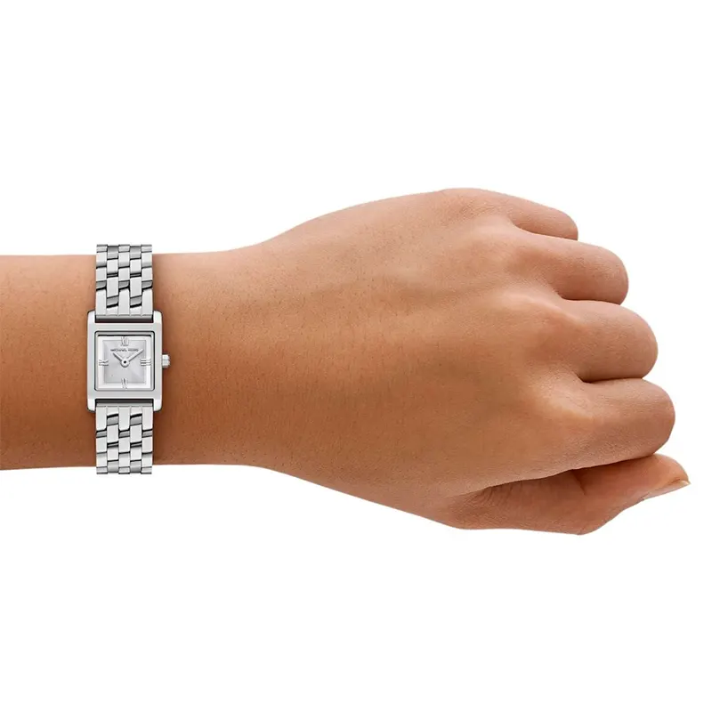 Michael Kors Micro Georgie Textured Silver Dial Ladies Watch | MK4933