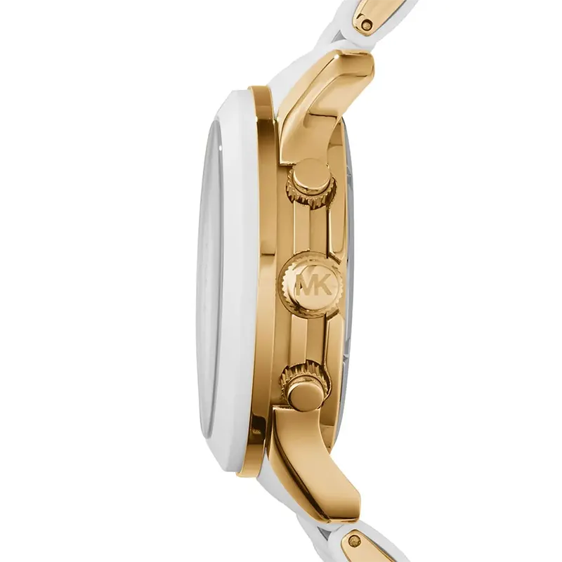 Michael Kors Chronograph White Dial Ladies Watch | MK5145