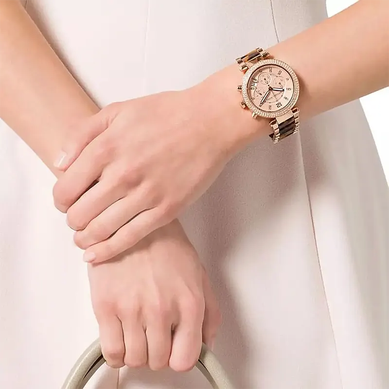 Michael Kors Parker Chronograph Rose Dial Ladies Watch‎ Item No. MK5538 44db7aaf-fd7f-400a-93fa-  main image 4