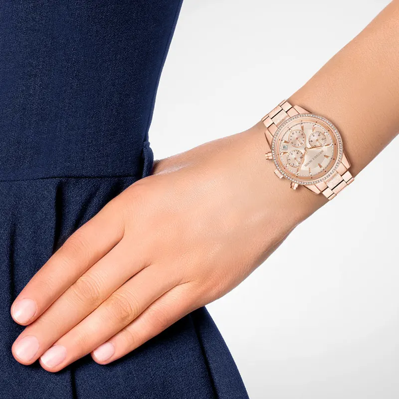 Michael Kors Ritz Chronograph Ladies Watch | MK6598 display picture 1