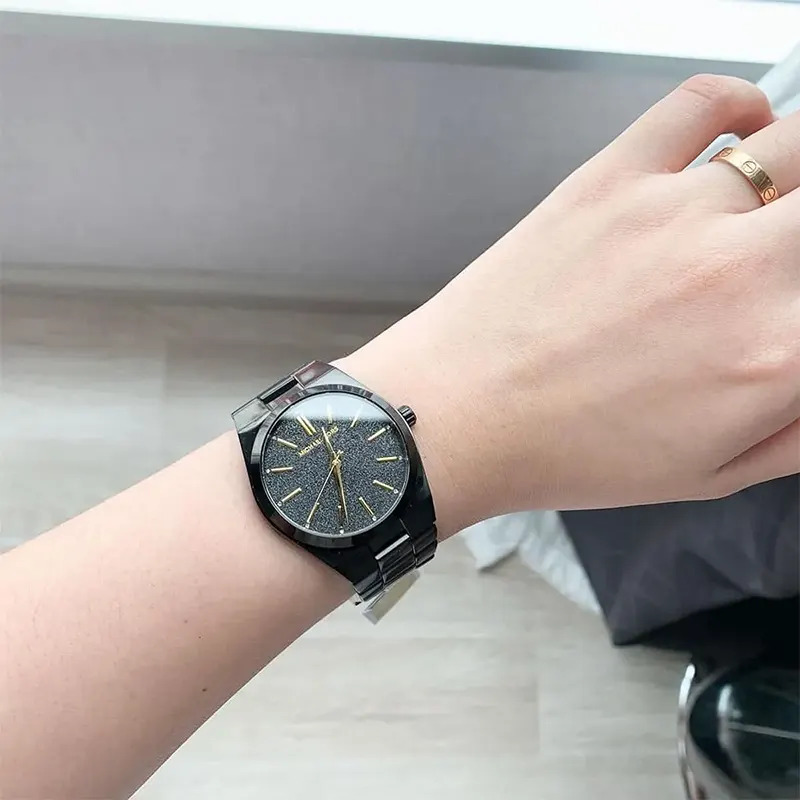 Michael Kors Channing Black-Tone Black Dial Ladies Watch | MK6625