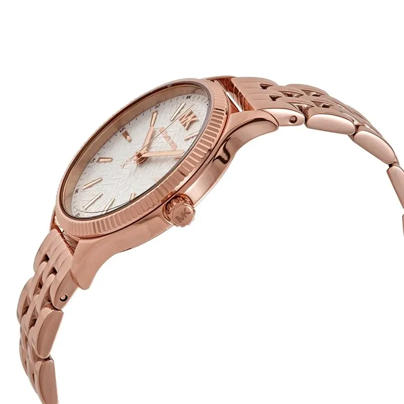 Michael Kors Lexington White Dial Rose Gold Ladies Watch | MK6641