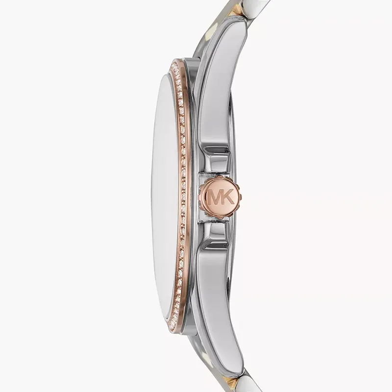 Michael Kors Whitney White Dial Tri-Tone Ladies Watch | MK6686