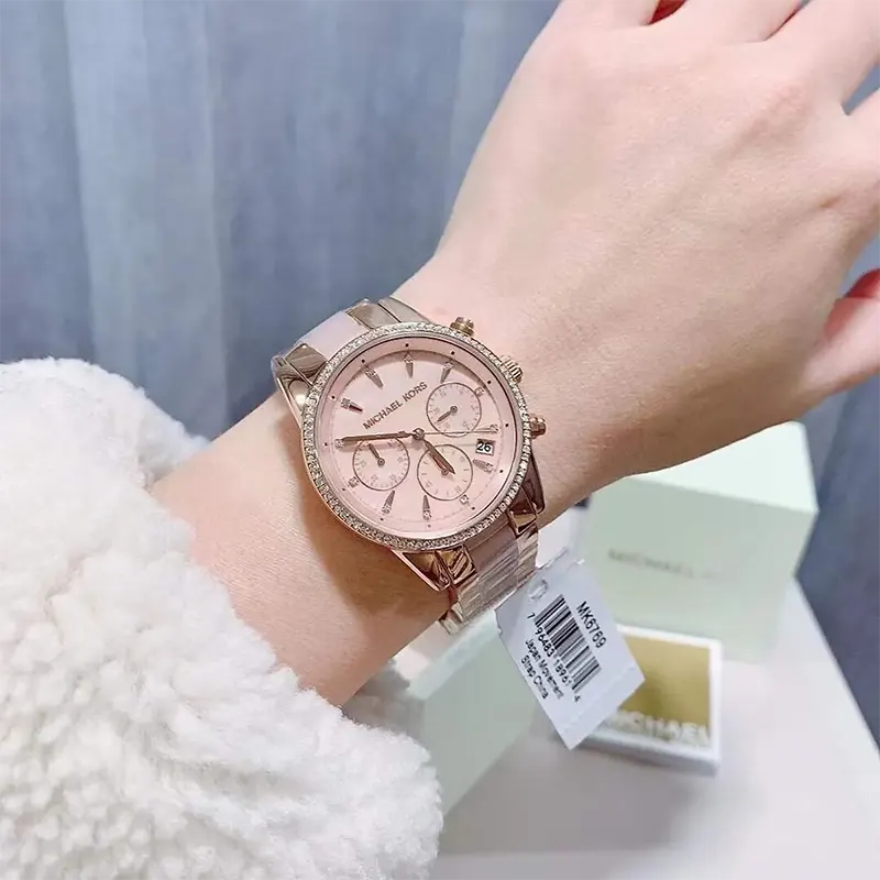 Michael Kors Ritz Chronograph MOP Dial Ladies Watch | MK6769