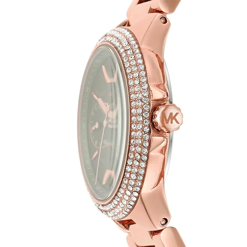 Michael Kors Camille Crystal Gun Metal Dial Ladies Watch | MK6983