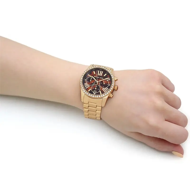 Michael Kors Lexington Lux Brown Dial Ladies Watch | MK7276